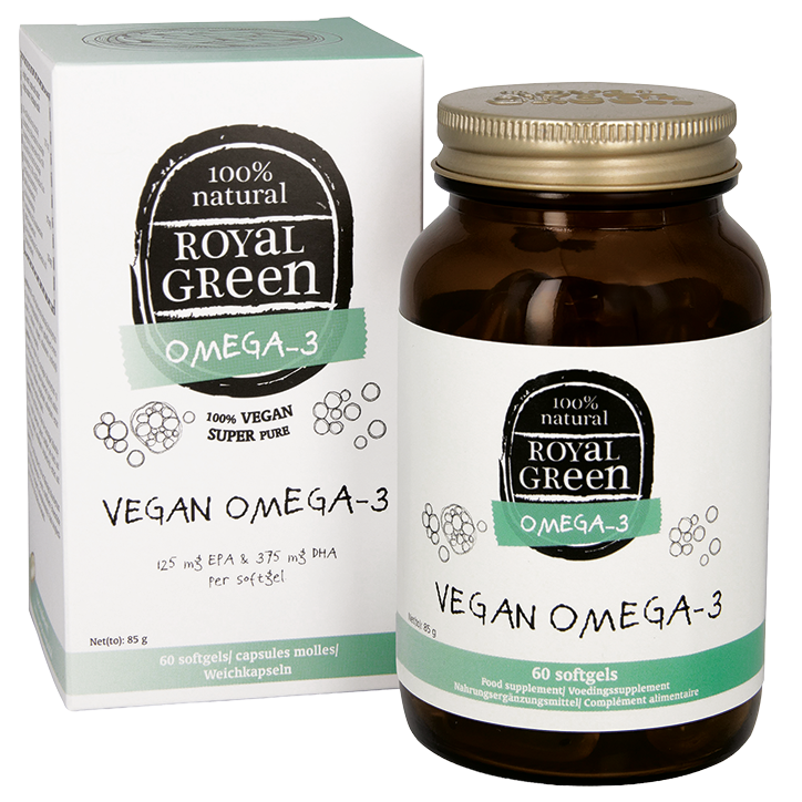 Royal Green Vegan Omega 3 - 60 softgels image 1