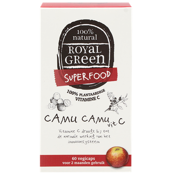 Royal Green 2e product 50% korting Camu Camu + Vitamine C - 60 capsules - 60 stuks