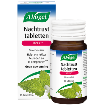 A.Vogel 2e product 50% korting Nachtrust Sterk Citroenmelisse - 30 Tabletten - 30 stuks