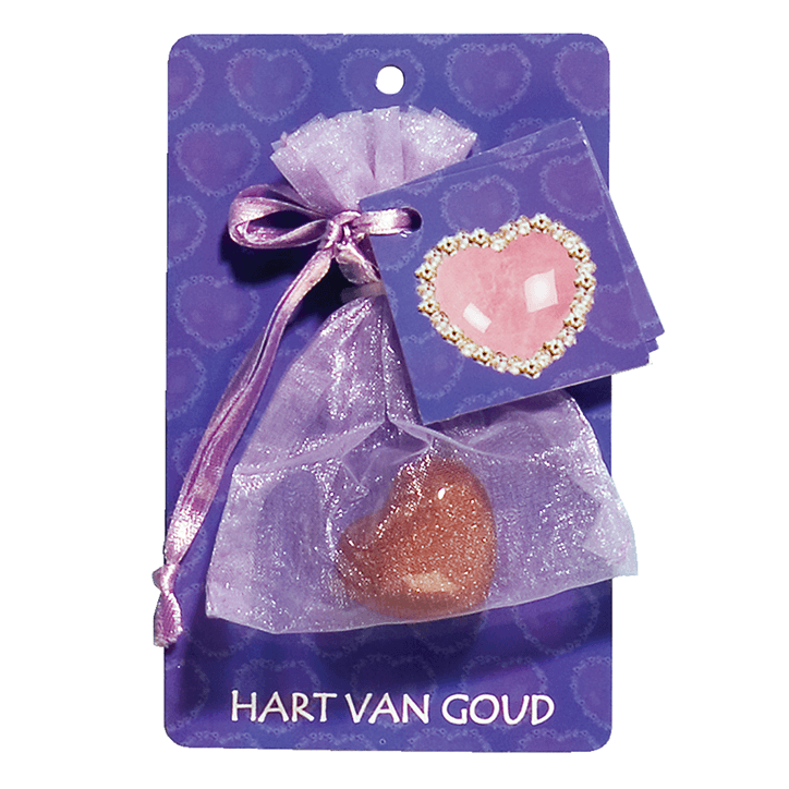 Steengoed Hart Van Goud Buideltje image 1