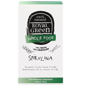 Royal Green 2e product 50% korting Spirulina Bio - 120 tabletten - 120 stuks