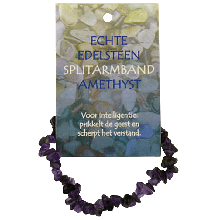 Steengoed Splitkralen Armband Amethyst image 1