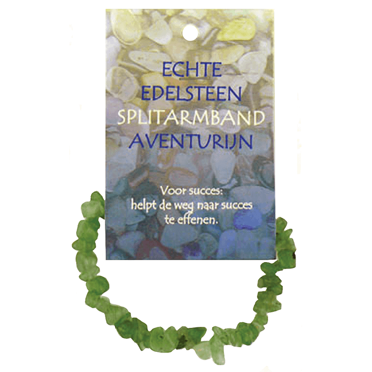 Steengoed Splitkralen Armband Aventurijn image 1