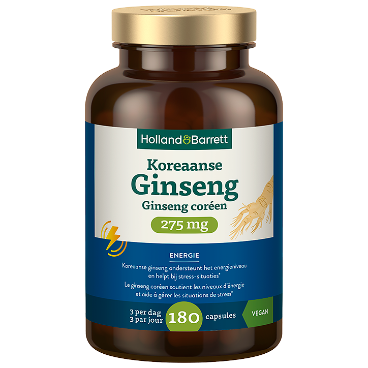 Holland & Barrett Koreaanse Ginseng 275mg - 180 capsules
