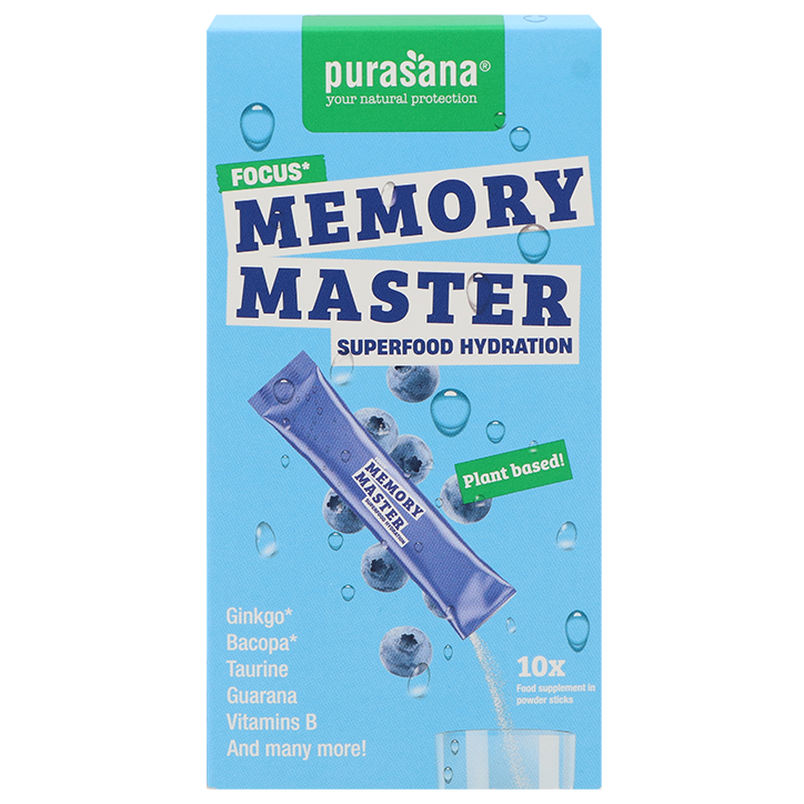 Purasana Memory Master Superfood Hydration - 10 sticks