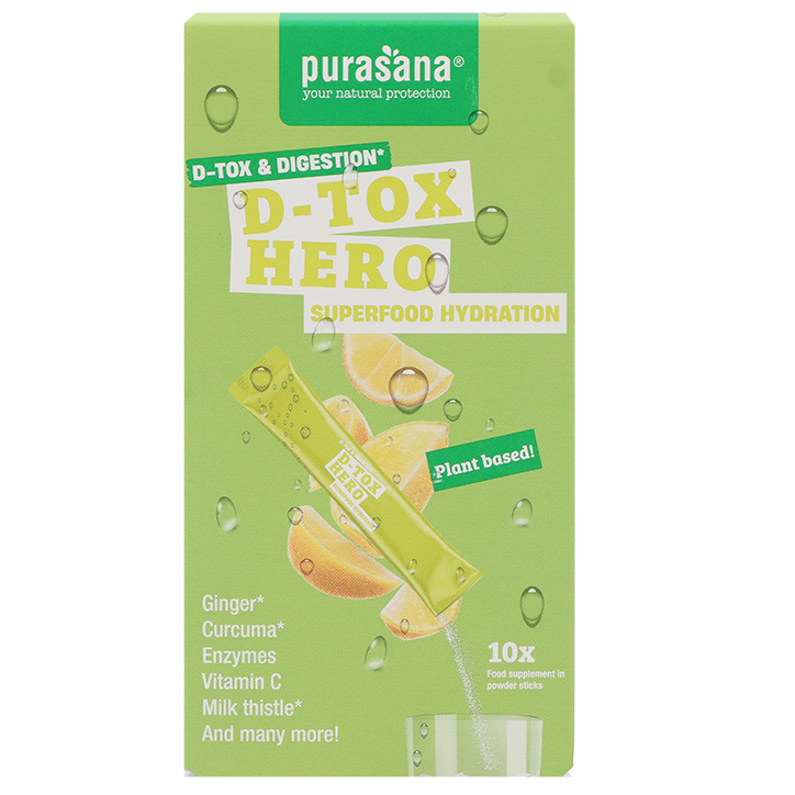 Purasana D-Tox Hero Superfood Hydration - 10 sticks