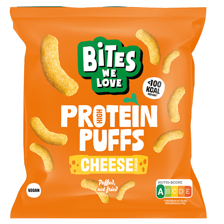2e product 50% korting | BitesWeLove Cheese Protein Puffs - 25g