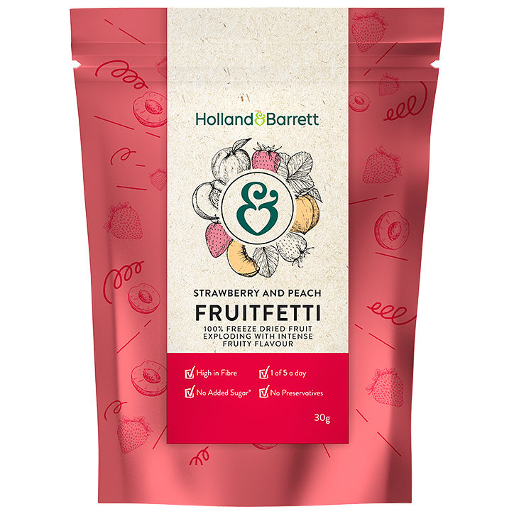 Holland & Barrett Strawberry & Peach Fruitfetti - 30g