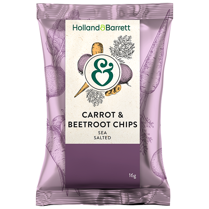 Holland & Barrett Carrot & Beetroot Chips - 16g