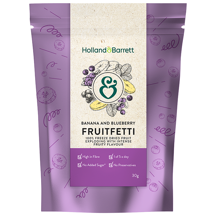 Holland & Barrett Banana & Blueberry Fruitfetti - 30g