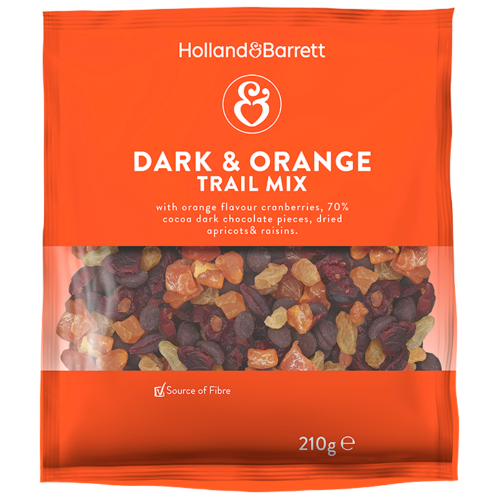 Holland & Barrett Dark & Orange Trail Mix - 210g