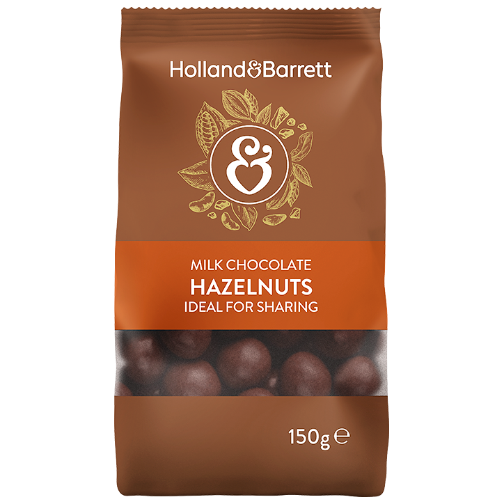 Holland & Barrett Milk Chocolate Hazelnuts - 150g