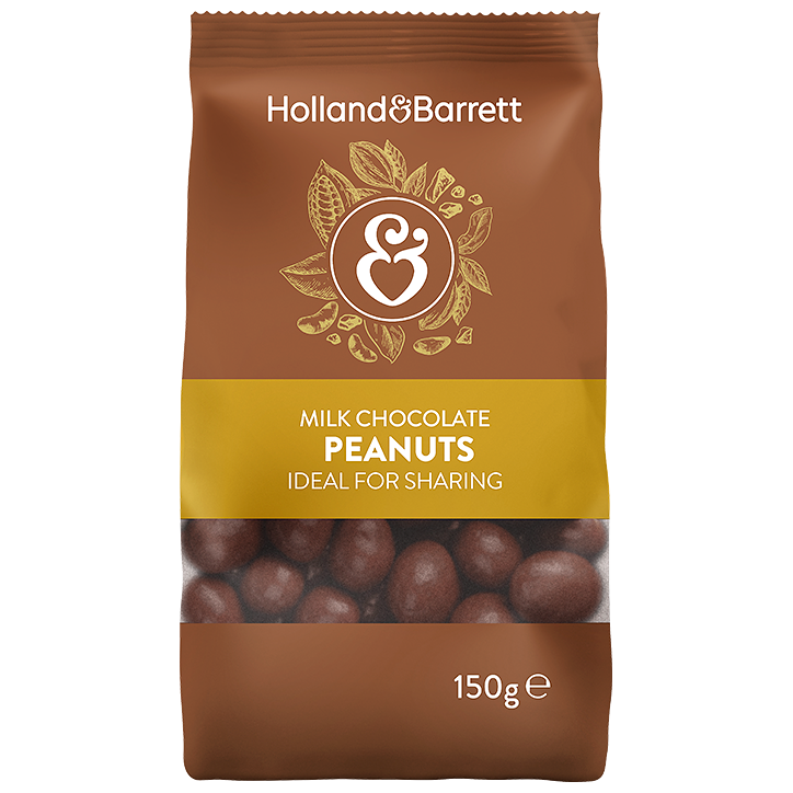 Holland & Barrett Milk Chocolate Peanuts - 150g