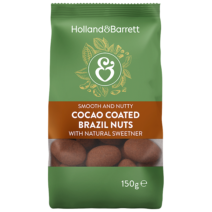 Holland & Barrett No Added Sugar Milk Chocolate Brazil Nuts - 150g