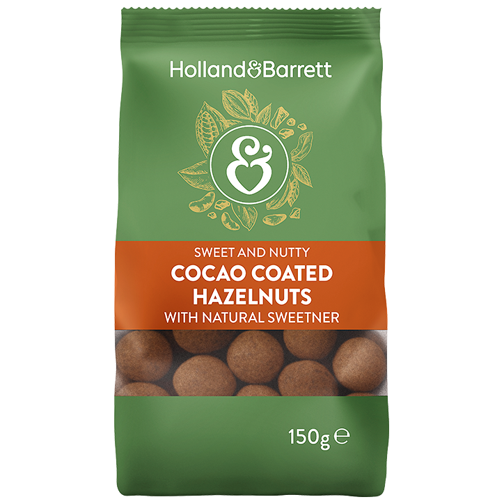 Holland & Barrett No Added Sugar Milk Chocolate Hazelnuts - 150g