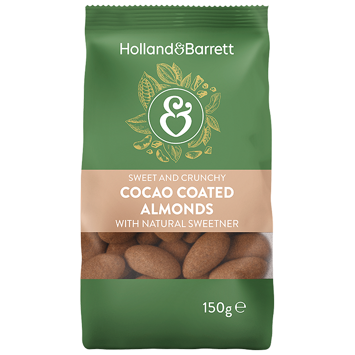 Holland & Barrett No Added Sugar Milk Chocolate Almonds - 150g