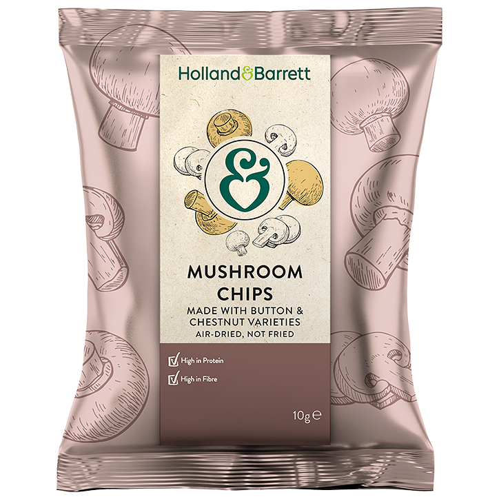Holland & Barrett Mushroom Chips - 10g