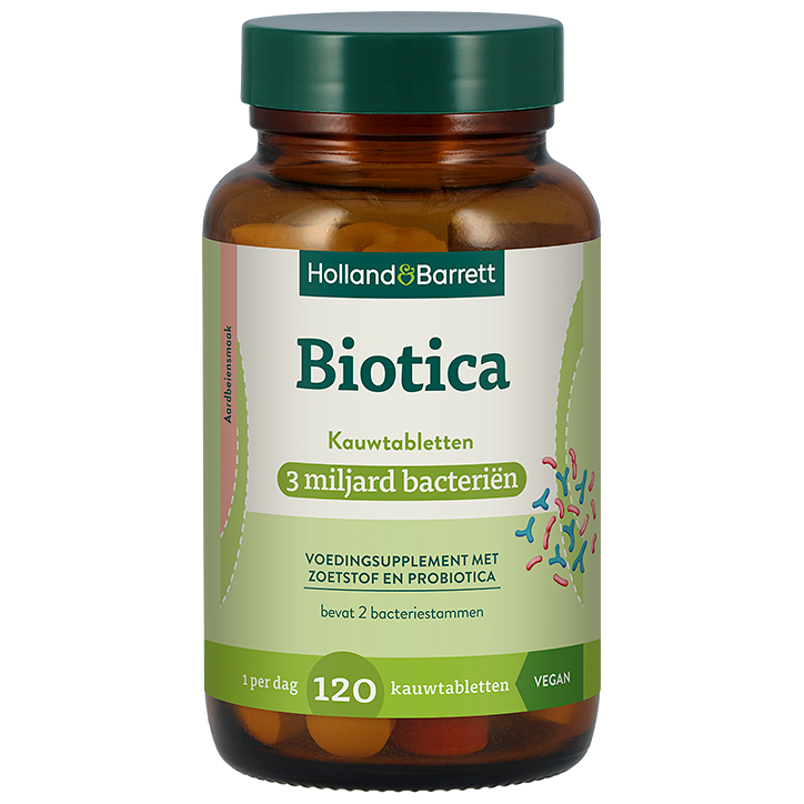 Holland & Barrett Biotica 3 miljard bacteriën - 120 kauwtabletten