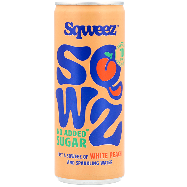 2e product 50% korting | Sqweez White Peach Soda - 250ml