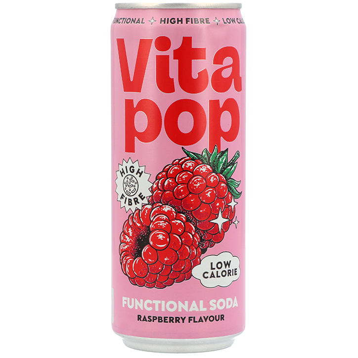 Vita Pop Raspberry Soda - 330ml