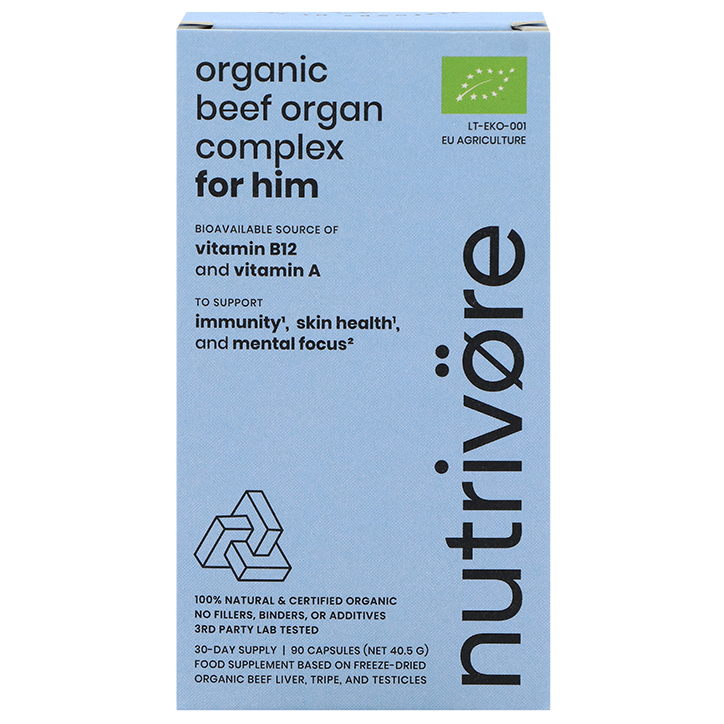 Nutrivore Biologisch Runderorgaan Complex Man - 90 capsules