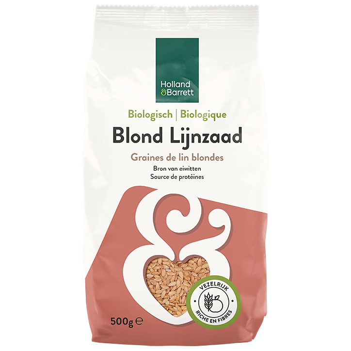 Holland & Barrett Biologisch Heel Blond Lijnzaad - 500g