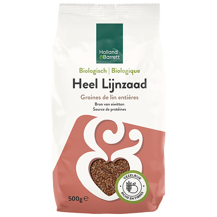 Holland & Barrett Biologisch Heel Bruin Lijnzaad - 500g
