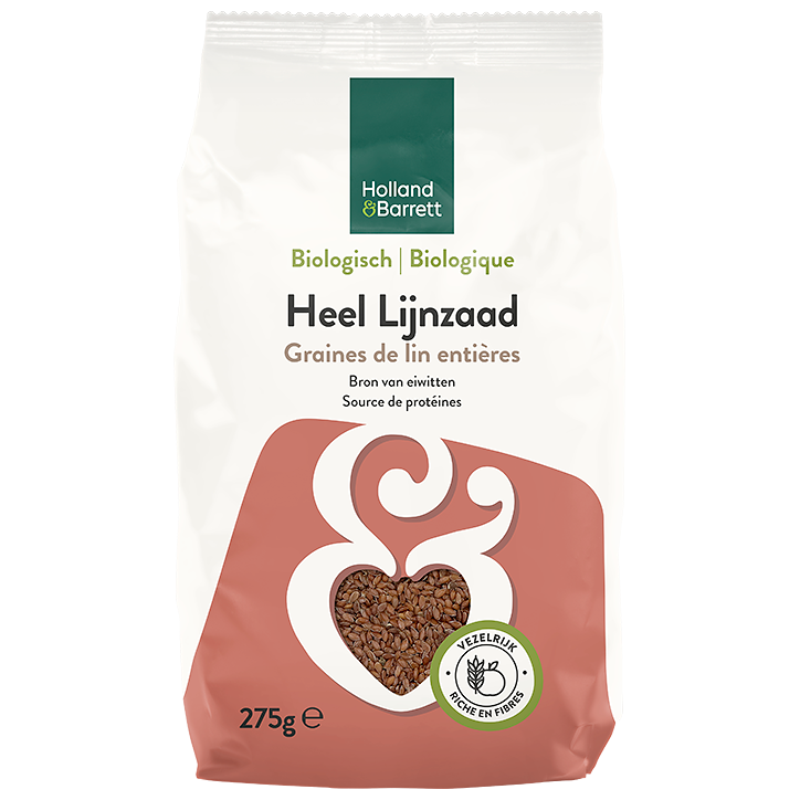 Holland & Barrett Biologisch Heel Bruin Lijnzaad - 275g