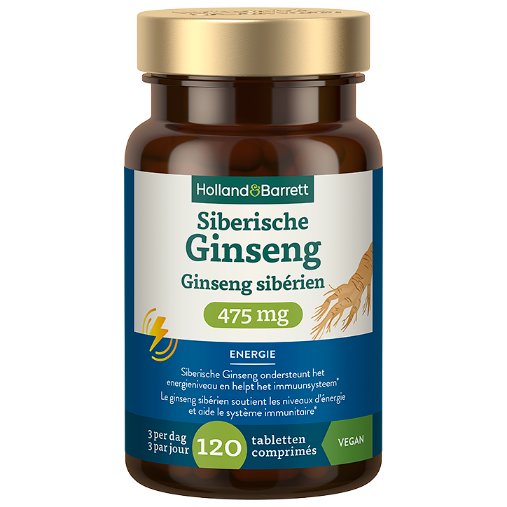 Holland & Barrett Siberische Ginseng 475 mg - 120 tabletten
