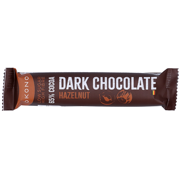2e product 50% korting | Vegan | Okono Dark Chocolate Hazelnut - 35g