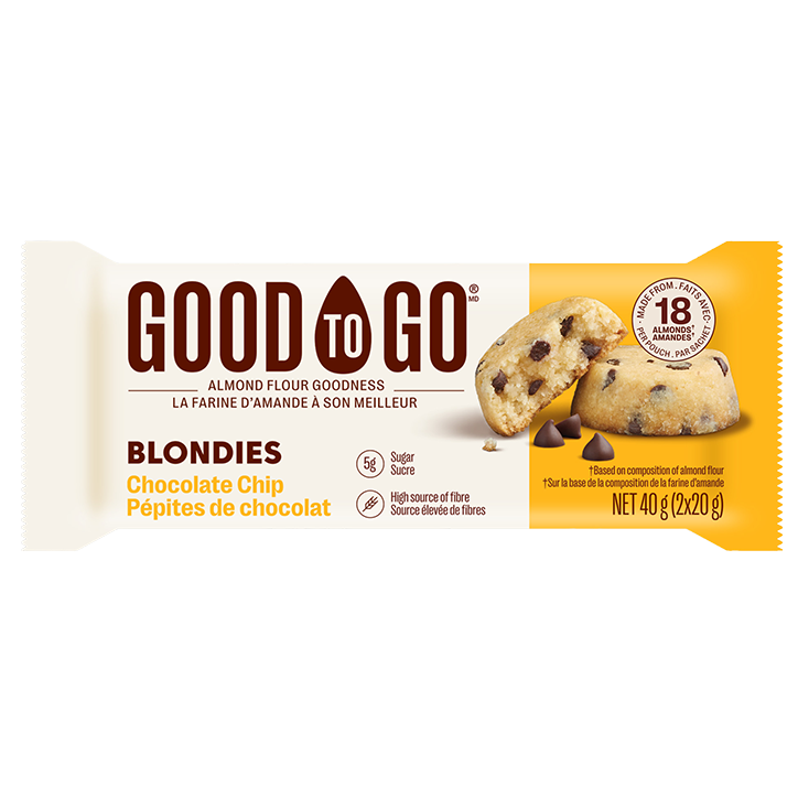 2e product 50% korting | Good To Go Chocolate Chip Blondies - 2 x 20g