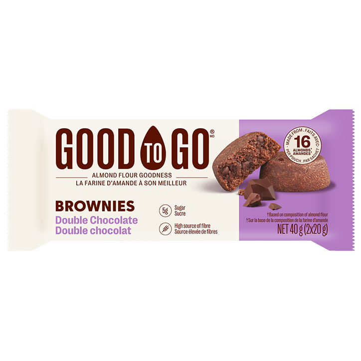 2e product 50% korting | Good To Go Double Chocolate Brownies - 2 x 20g