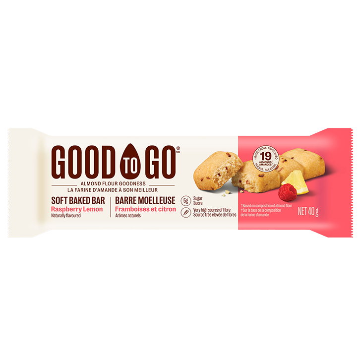 2e product 50% korting | Good To Go Soft Baked Bar Raspberry Lemon - 40g