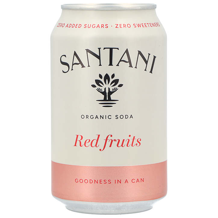 2e product 50% korting | Santani Organic Soda Red Fruits - 330ml