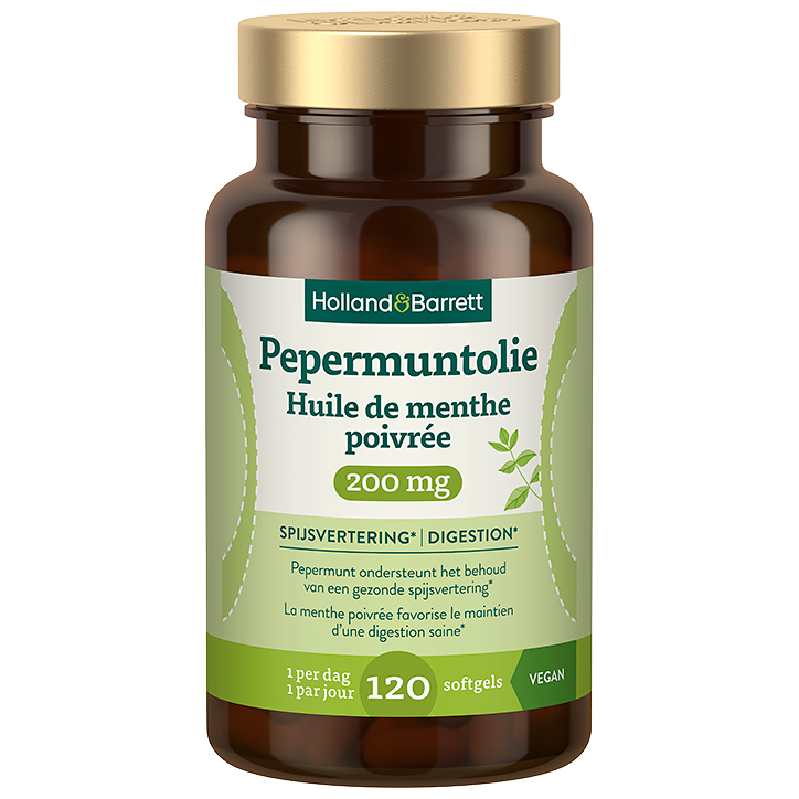 Holland & Barrett Pepermuntolie 200mg - 120 softgels