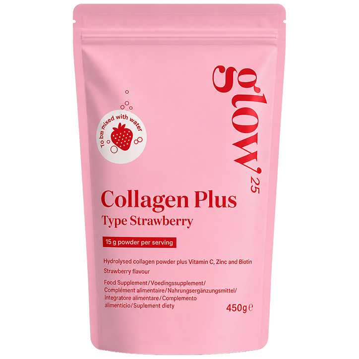 Glow25 Collagen Plus Powder Strawberry – 450g