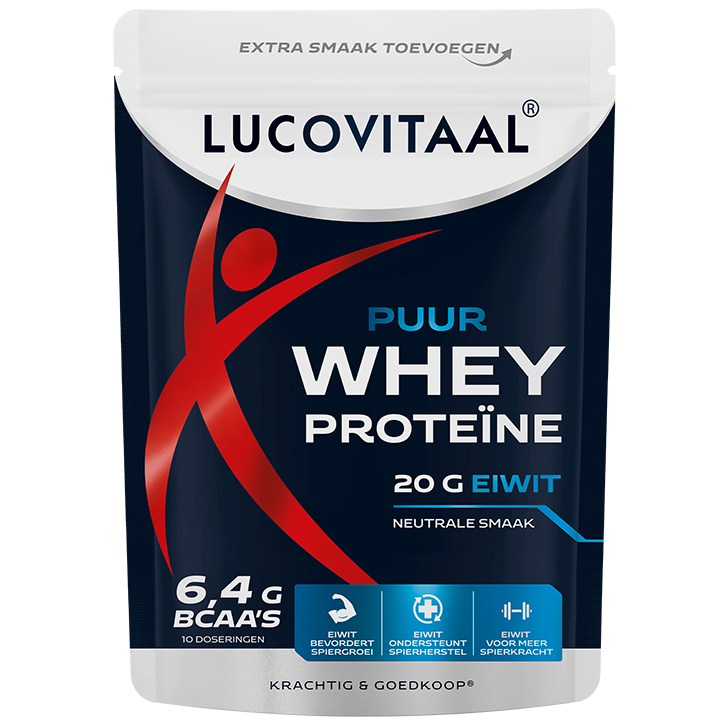 Lucovitaal Puur Whey Proteïne Poeder - 10 doseringen