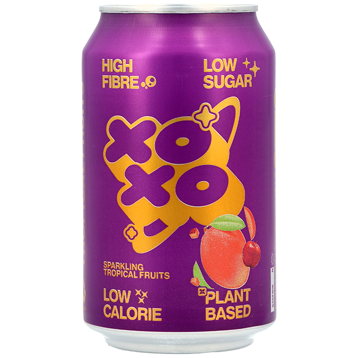 2e product 50% korting | XOXO Soda Tropical Fruits - 330ml