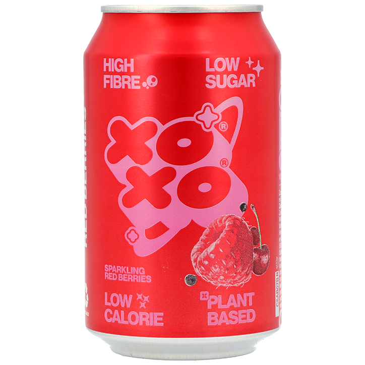 2e product 50% korting | XOXO Soda Red Berries - 330ml