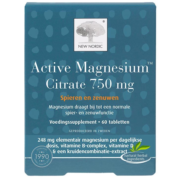 Online deals | New Nordic Active Magnesiumâ„¢ Citrate 750 mg - 60 tabletten