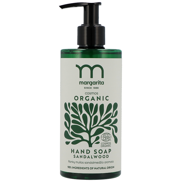 2e product 50% korting | Margarita Organic Vloeibare Handzeep Sandelhout - 300ml