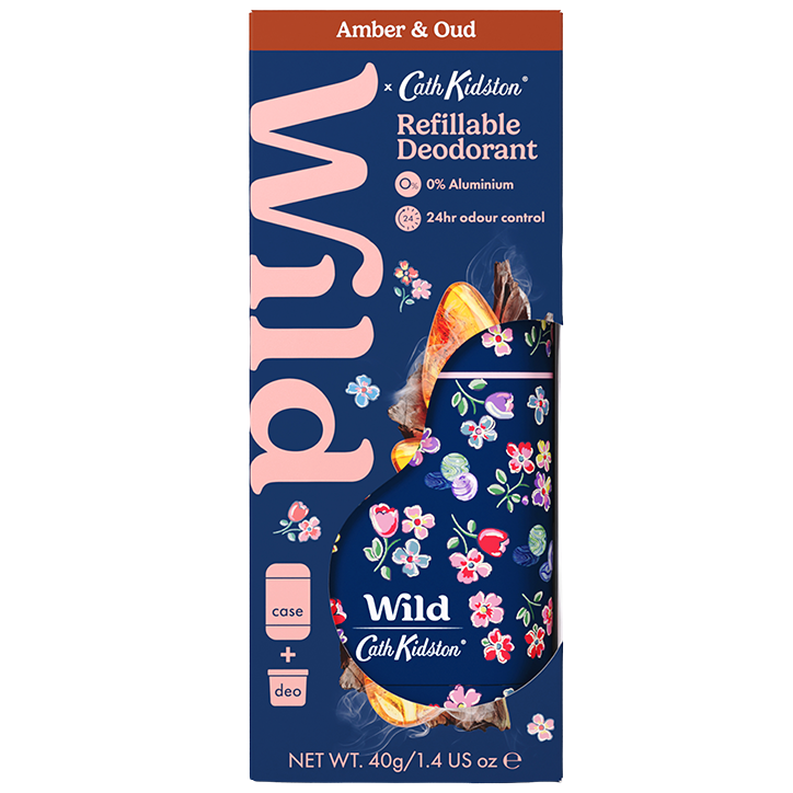 2e product 50% korting | Wild Deodorant Marble Ditsy Amber & Oud - 40g