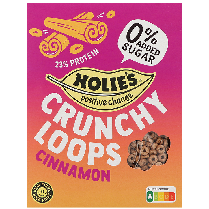 2e product 50% korting | Vegan | Holie's Crunchy Loops Cinnamon - 350g