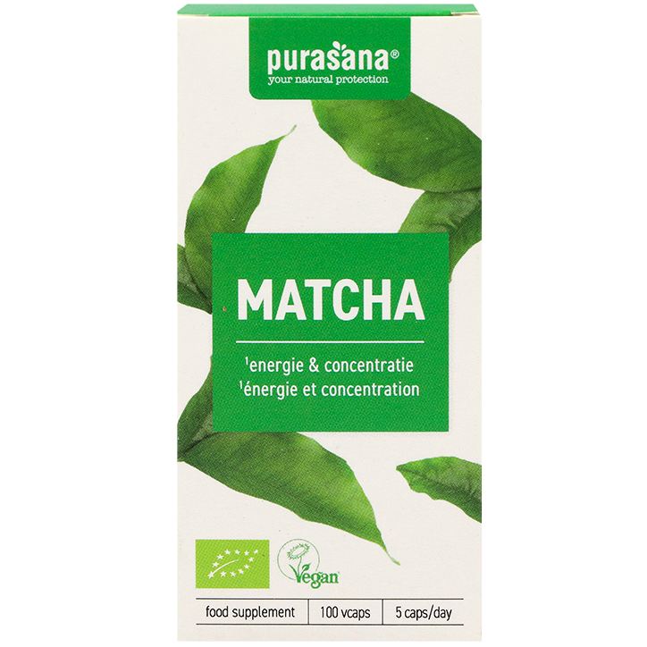 2e product 50% korting | Purasana Matcha 280mg Bio - 100 capsules