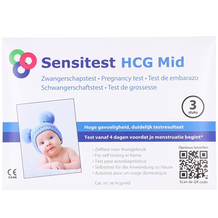 Sensitest HCG Midstream Hoge Gevoeligheid Zwangerschapstest - 3 stuks