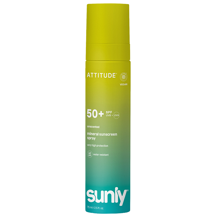 Attitude Sunly Minerale Zonnebrandspray SPF50+ - 75ml