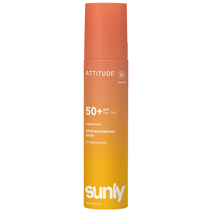 Attitude Sunly Minerale Zonnebrandspray SPF50+ Tropical Coco - 75ml