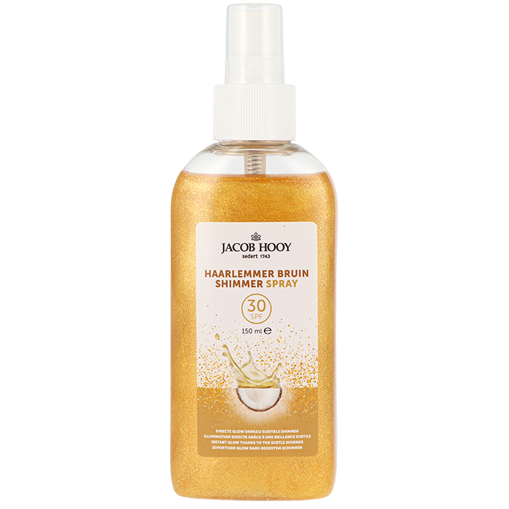 2e product 50% korting | Jacob Hooy Haarlemmerbruin Shimmer Spray SPF30 - 150ml