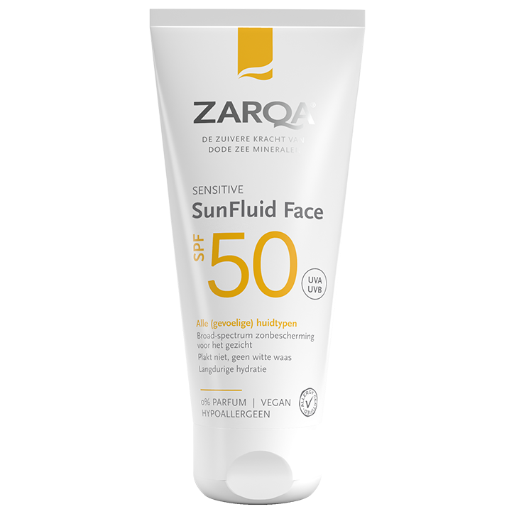 Gratis zomervoucher* | ZARQA Sun Fluid Face SPF50 - 50ml