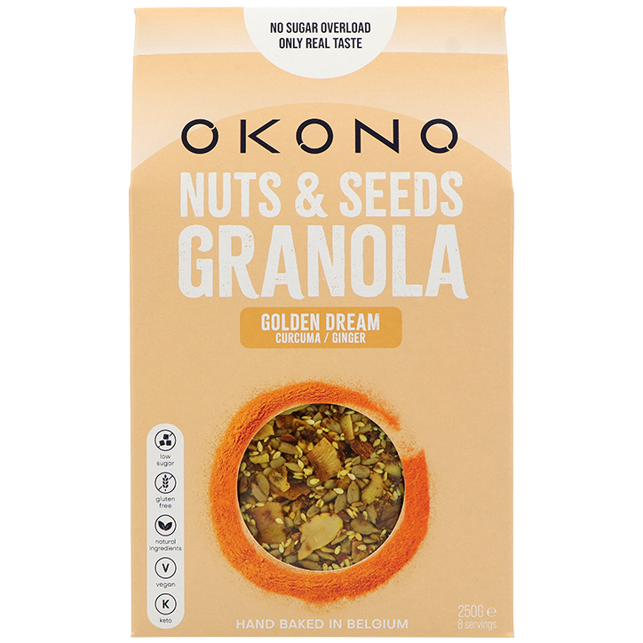 OKONO Nuts & Seeds Granola Golden Dream Curcuma & Ginger - 250g
